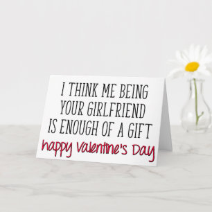 Genoeg een grappige boyvriend Valentijnsdag Kaart