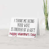 Genoeg een grappige, grappige echtgenoot-Valentijn Kaart (Voorkant)