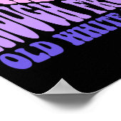 Genoeg gehoord van oude witte Mannen - Feminist Em Poster (Hoek)