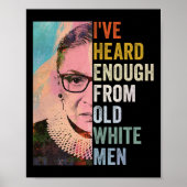 Genoeg gehoord van oude witte Mannen Poster (Voorkant)