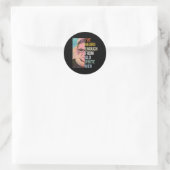 Genoeg gehoord van oude witte Mannen Ronde Sticker (Tas)