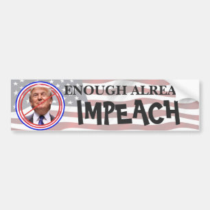Genoeg, Impeach! Anti Trump Bumper Bumpersticker