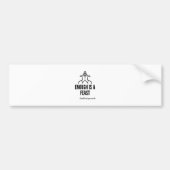 Genoeg is een feest bumpersticker (Voorkant)