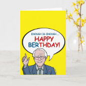 Genoeg is genoeg: een fijne verjaardag kaart (Gele Bloem)