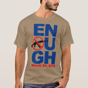 Genoeg is genoeg Pistool controle en protest T-shirt