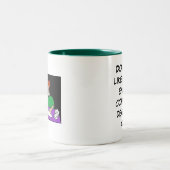 Genoeg koffie... met jou omgaan? tweekleurige koffiemok (Center)