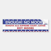 Genoeg! Nee Moore! Bumpersticker (Voorkant)