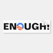 Genoeg Obama Bumpersticker (Voorkant)