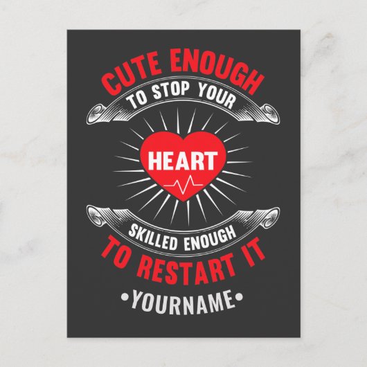 Genoeg om je hart te stoppen, genoeg om briefkaart (Voorkant)