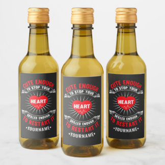 Genoeg om je hart te stoppen, genoeg om wijn etiket