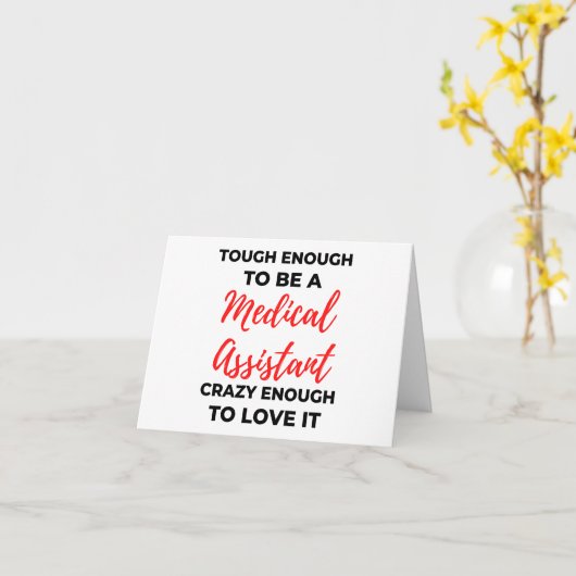 Genoeg om medisch assistent te zijn 2 kaart (Gele Bloem)
