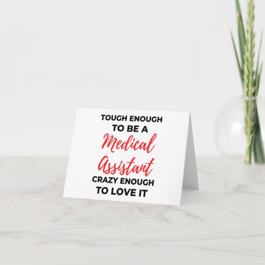 Genoeg om medisch assistent te zijn 2 kaart (Voorkant)