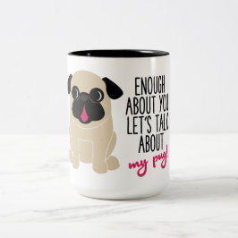 Genoeg over je praten over mijn kinderkoffie-thee tweekleurige koffiemok