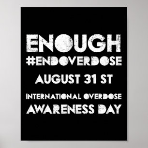 Genoeg Overdosering Internationale Overdosering Be Poster