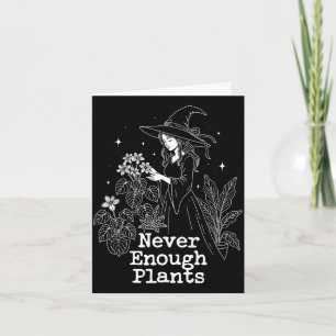 Genoeg planten _ botanische tuinman halloween heks kaart