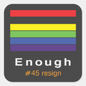 Genoeg regenboog Sticker (Voorkant)