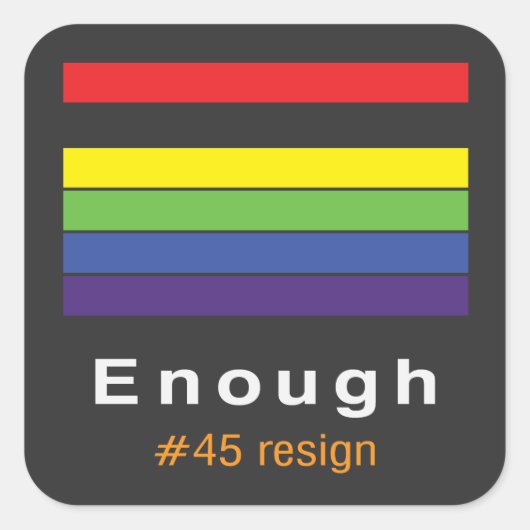 Genoeg regenboog Sticker (Voorkant)