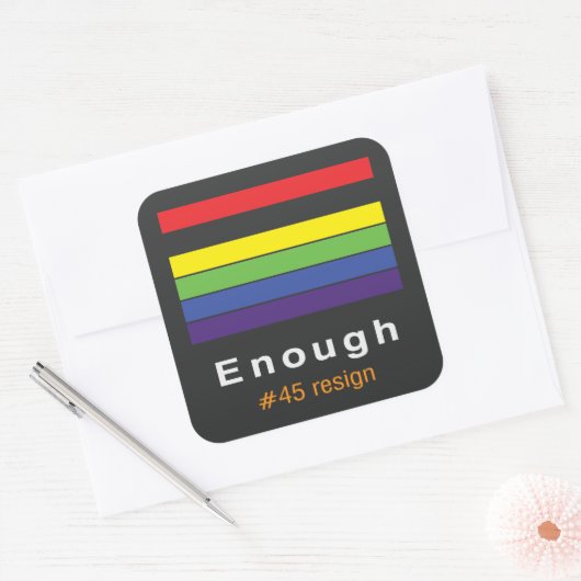 Genoeg regenboog Sticker (Envelop)