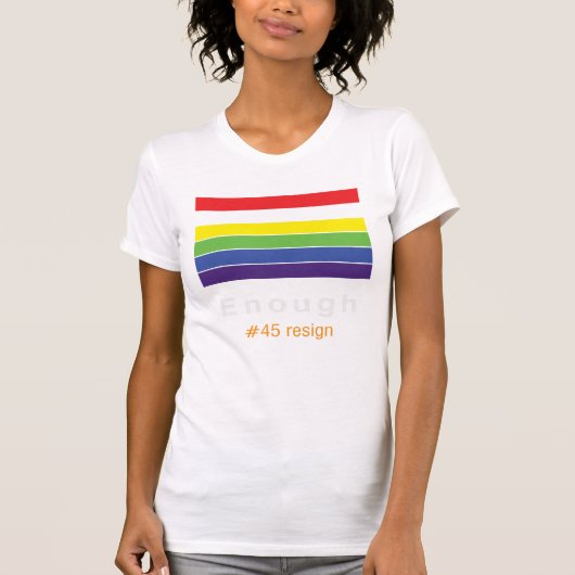 Genoeg regenboogT-shirt T-shirt (Voorkant)
