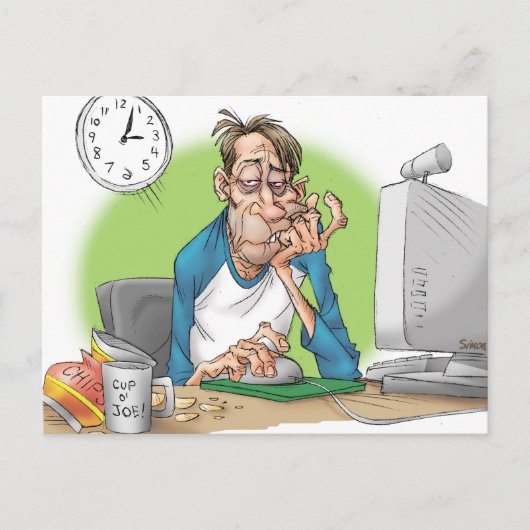 Genoeg slaap briefkaart (Voorkant)