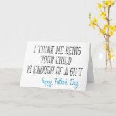 Genoeg van een schitterende, grappige Vaderdag Kaart (Gele Bloem)