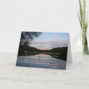 "Genoegen in het Wenskaart van pathless bos Kaart