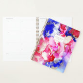 Genoemd Abstract Art Roze Paarse Goud Planner (Display)