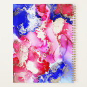 Genoemd Abstract Art Roze Paarse Goud Planner (Achterkant)