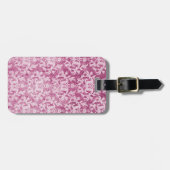 Genoemd damast denim prum bagagelabel (Voorkant horizontaal)