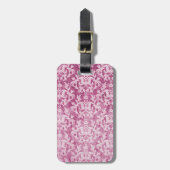 Genoemd damast denim prum bagagelabel (Voorkant verticaal)