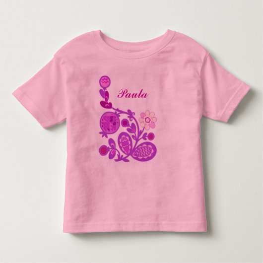 Genoemd Flowers Deco Kinder Shirts (Voorkant)