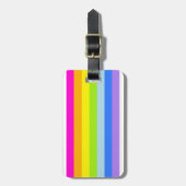 Genoemd heldere regenboog wolk roze bagagelabel (Voorkant verticaal)