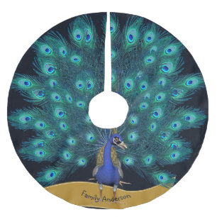 Genoemd PEACOCK Kerstboom Rok Decoratie