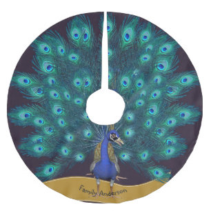 Genoemd PEACOCK Kerstboom Rok Decoratie