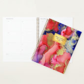 Genoemd roze Paars goud Abstract Planner (Display)