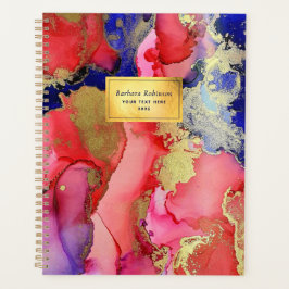 Genoemd roze Paars goud Abstract Planner