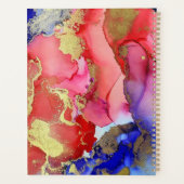 Genoemd roze Paars goud Abstract Planner (Achterkant)