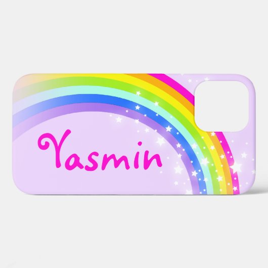 Genoemde 6 letters regenboogmeisjes ipod geval Case-Mate iPhone case (Achterkant (horizontaal))