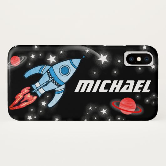 Genoemde 7-letterige raketruimtevaart Case-Mate iPhone case (Achterkant (horizontaal))