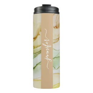 Genoemde Abstracte Pastel Blush Thermische Tumbler Thermosbeker