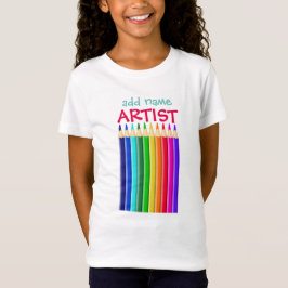 Genoemde artiest: Kleurpotlood of potlood T-shirt