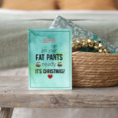 Genoemde haal uw Fat Pants Ready Fun Holiday Kaart