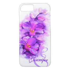 Genoemde radiant Orchid paars art floral Case-Mate iPhone 14 Hoesje