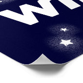 Genoemde raketruimtejongens donkerblauw poster (Hoek)