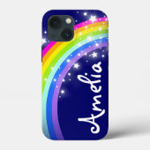 Genoemde regenboog op een nachtelijke zee Case-Mate iPhone case (Achterkant)