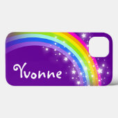 Genoemde regenboog op het hoesje van de paarse vli (Achterkant (horizontaal))