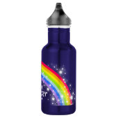 "Genoemde" regenboogflesje met paarse kinder drink Waterfles (Rechts)