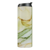 Genoemde Sage Green Abstract Pastel Thermal Tumble Thermosbeker (Gedraaid links)