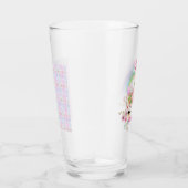 Genoemde UNICORN roze goudbloemen Meisjes Tiener c Glas (Rechts)