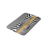 Genoemde Zebra en Stripes Badmat (Gekanteld)